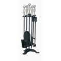 Manor Black and Pewter Companion Set